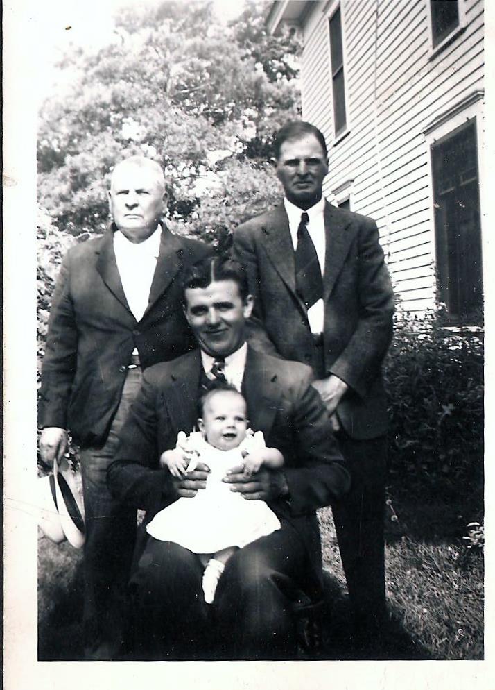 1941, 4 generations: 1) Nathaniel Douglas Auxier, 2) Elmer Auxier, 3) John Nathaniel Auxier, 4) Judy Auxier